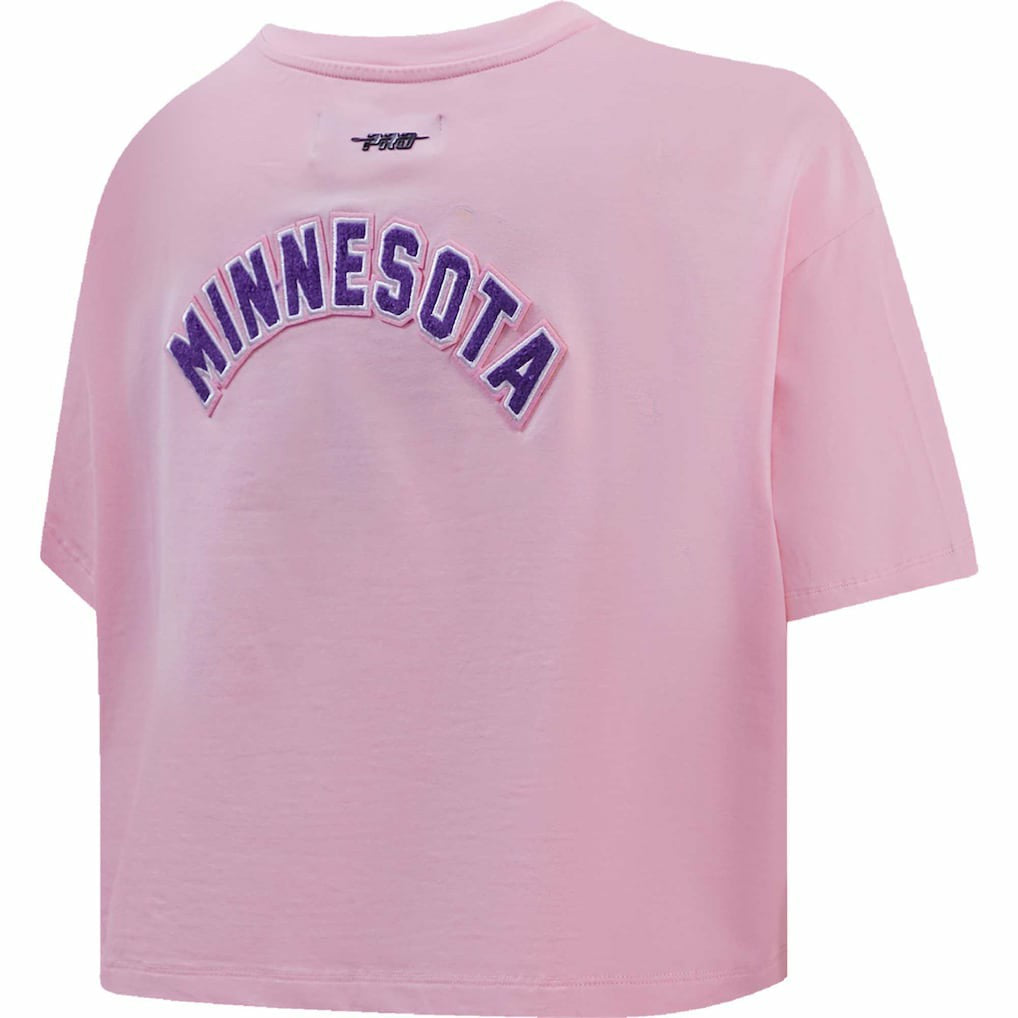 Minnesota Vikings Pro Standard Women's Cropped Boxy T-Shirt | NFL New