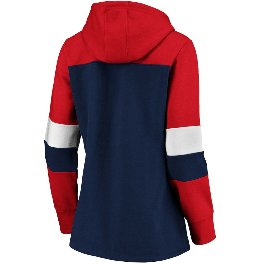 Boston Red Sox Women's Plus Size Colorblock Pullover Hoodie - MLB Hoodies