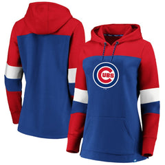 Chicago Cubs Women's Plus Size Colorblock Pullover Hoodie - MLB Hoodies