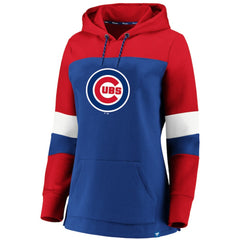 Chicago Cubs Women's Plus Size Colorblock Pullover Hoodie - MLB Hoodies