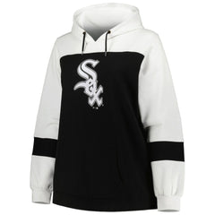 Chicago White Sox Women's Plus Size Colorblock Pullover Hoodie - MLB Hoodies
