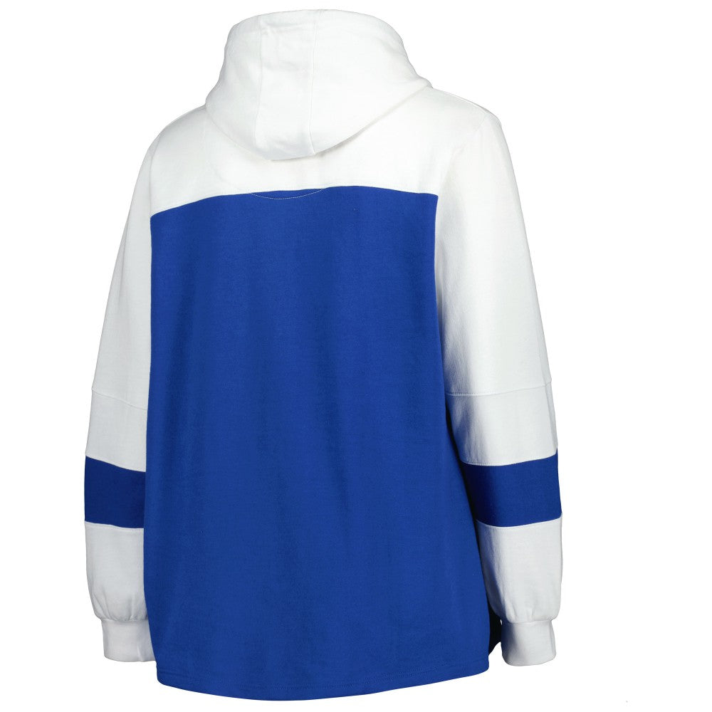 Kansas City Royals Women's Plus Size Colorblock Pullover Hoodie - MLB Hoodies