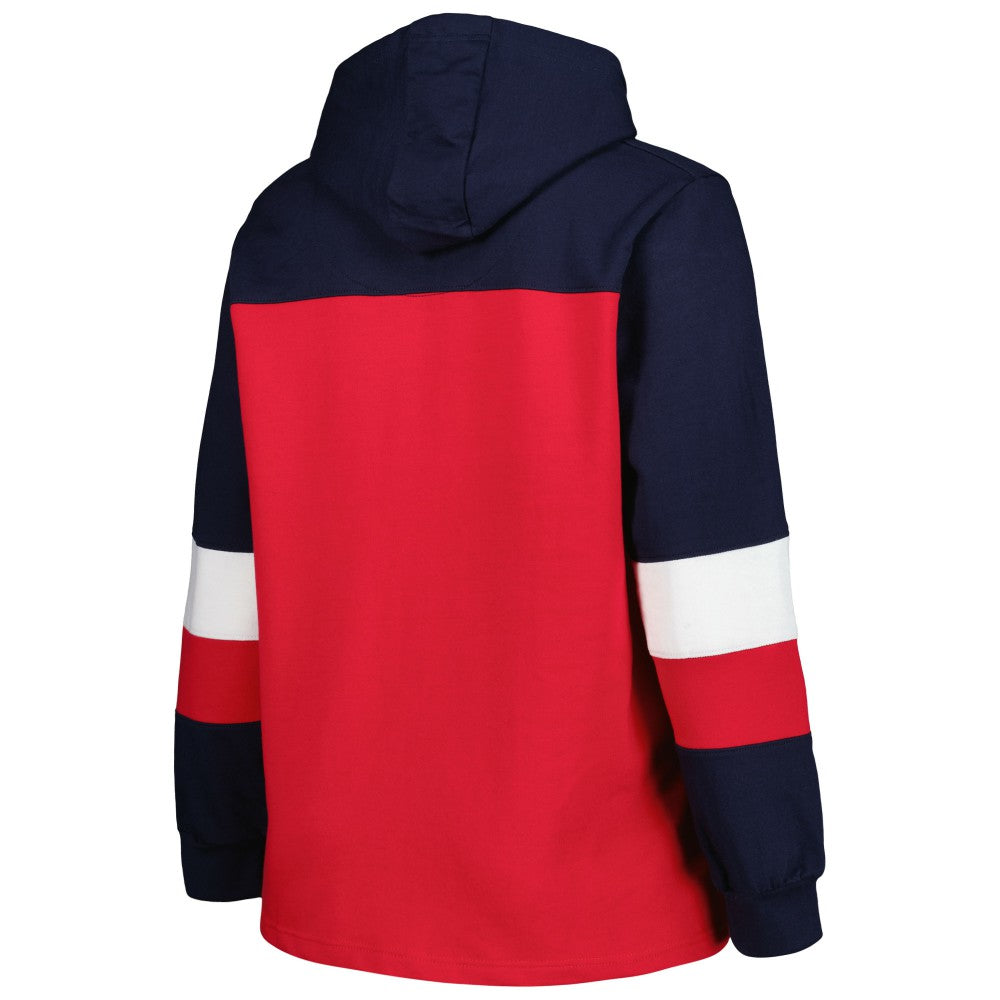 Los Angeles Angels Women's Plus Size Colorblock Pullover Hoodie - MLB Hoodies