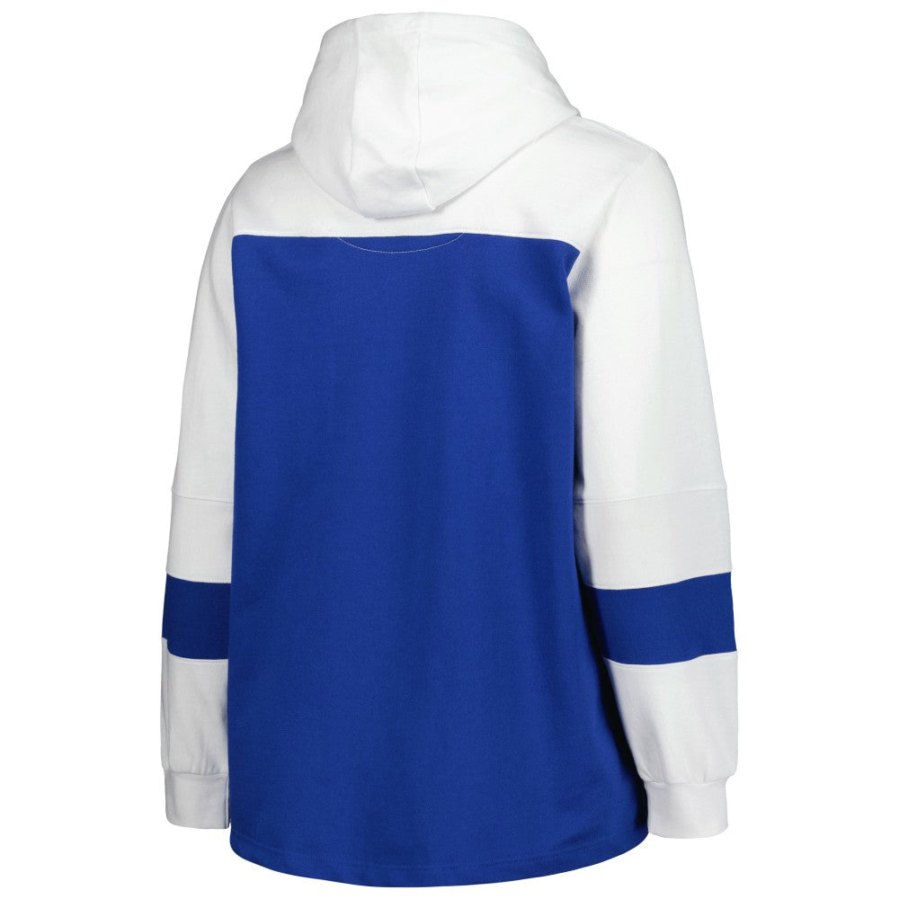 Los Angeles Dodgers Women's Plus Size Colorblock Pullover Hoodie - MLB Hoodies