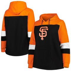 San Francisco Giants Women's Plus Size Colorblock Pullover Hoodie - MLB Hoodies