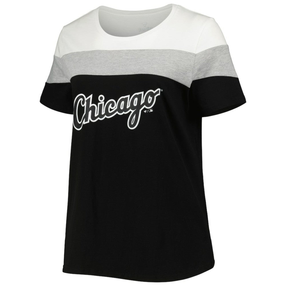Chicago White Sox Women's Plus Size Colorblock T-Shirt - MLB T-shirts