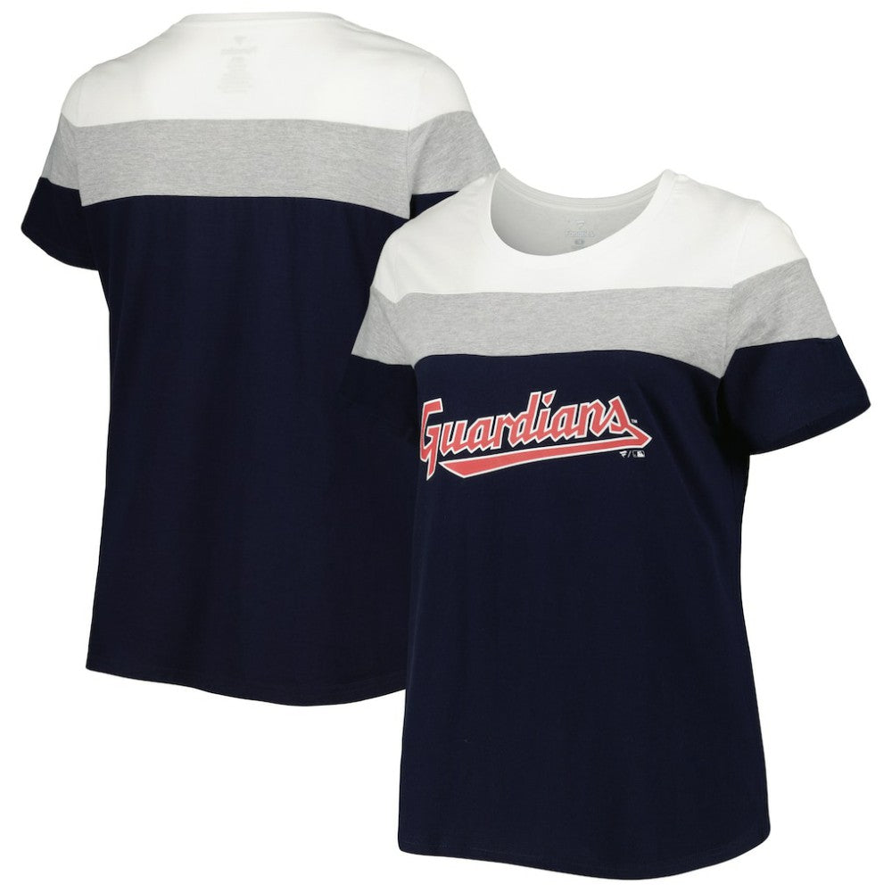 Cleveland Guardians Women's Plus Size Colorblock T-Shirt - MLB T-shirts