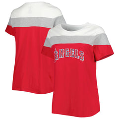 Los Angeles Angels Women's Plus Size Colorblock T-Shirt - MLB T-shirts