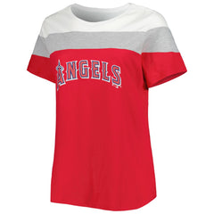 Los Angeles Angels Women's Plus Size Colorblock T-Shirt - MLB T-shirts