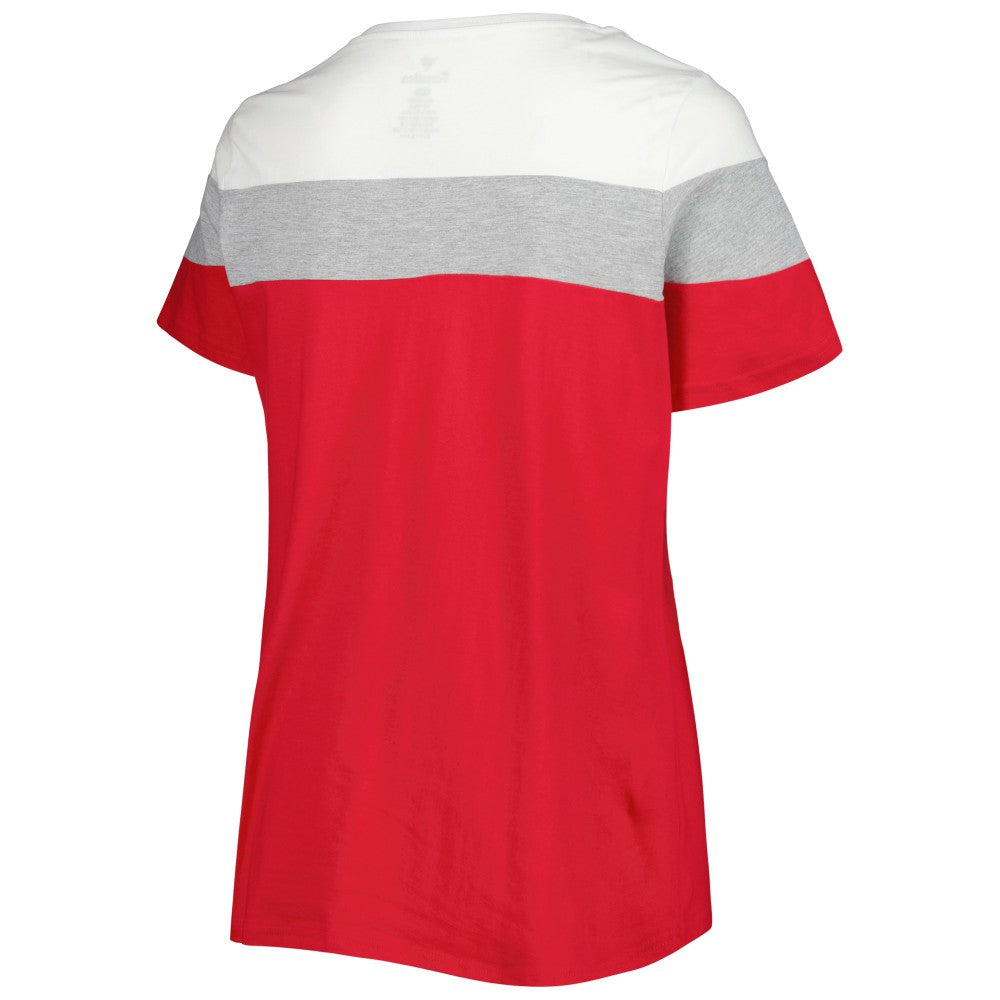 Los Angeles Angels Women's Plus Size Colorblock T-Shirt - MLB T-shirts
