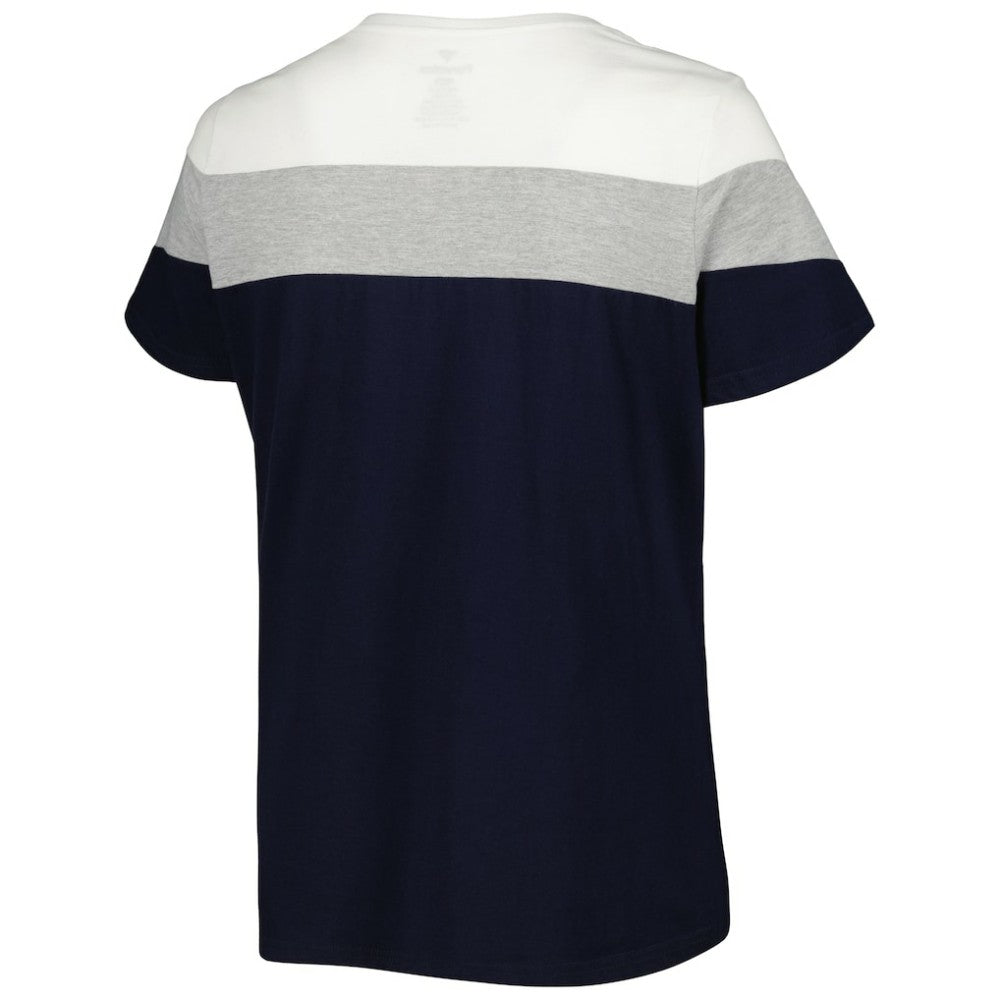 Washington Nationals Women's Plus Size Colorblock T-Shirt - MLB T-shirts