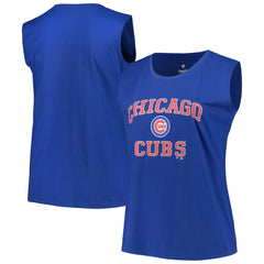 Chicago Cubs Profile Women's Plus Size Tank Top - MLB Tanks