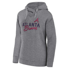 Profile Atlanta Braves Women's Plus Size Pullover Hoodie - MLB Hoodies