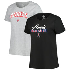 Los Angeles Angels Profile Women's Plus Size T-Shirt Combo Pack - MLB T-shirts