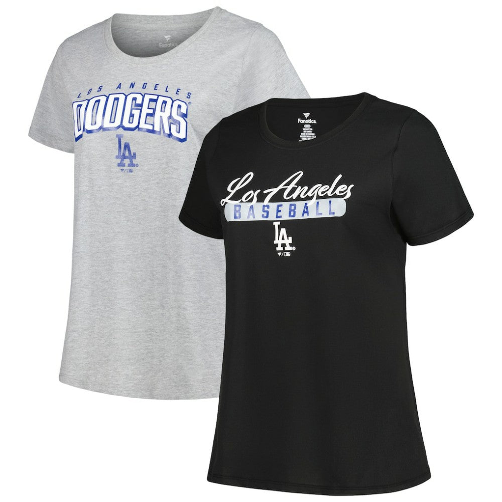 Los Angeles Dodgers Profile Women's Plus Size T-Shirt Combo Pack - MLB T-shirts