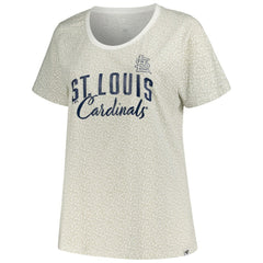 St. Louis Cardinals Profile Women's Plus Size Leopard T-Shirt - MLB T-shirts