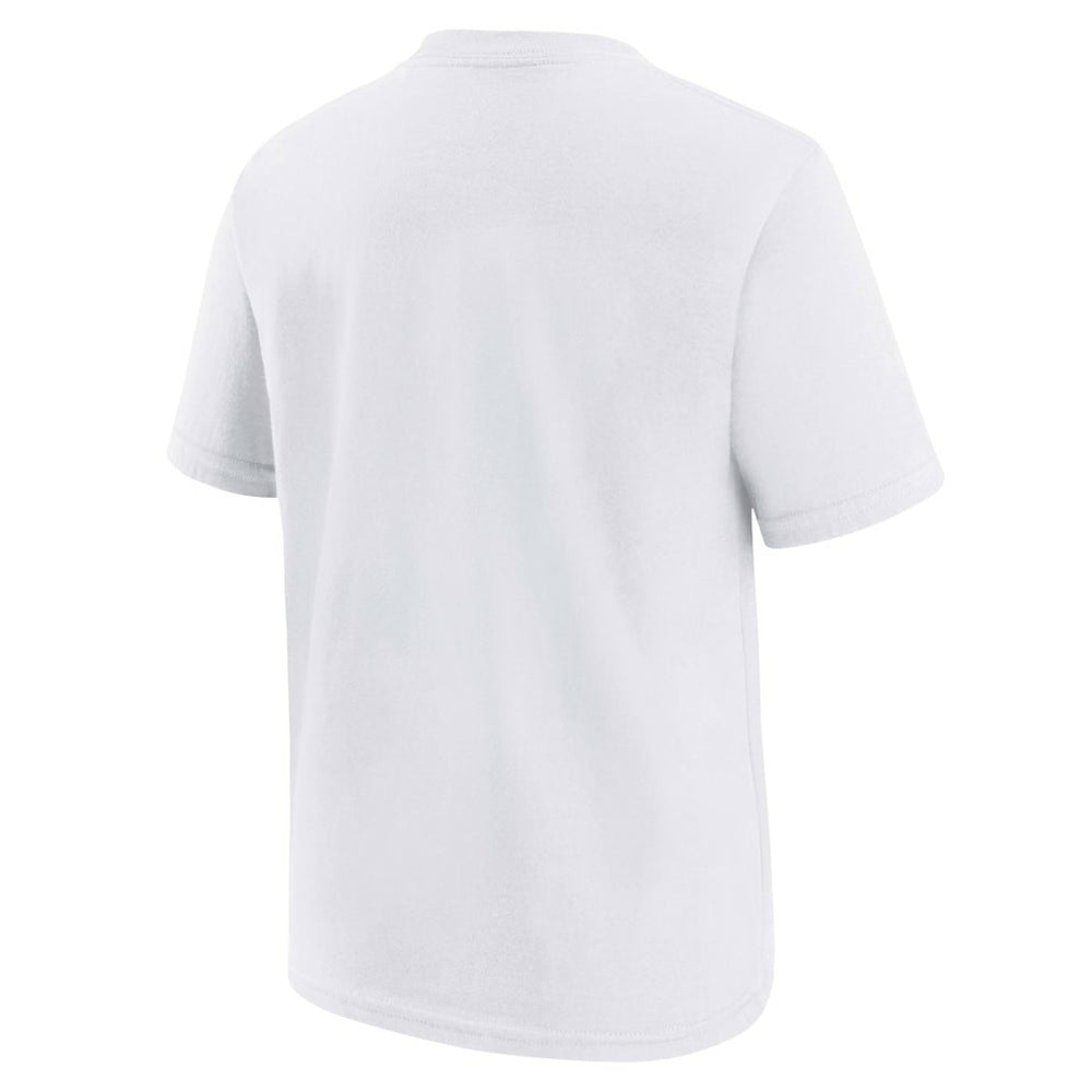 White Brooklyn Nets Youth Vs Block Essential T-Shirt | NBA
