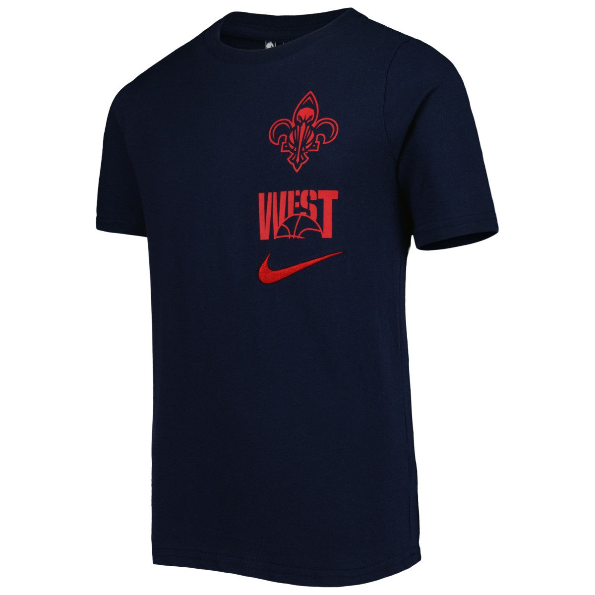 Navy New Orleans Pelicans Youth Vs Block Essential T-Shirt | NBA