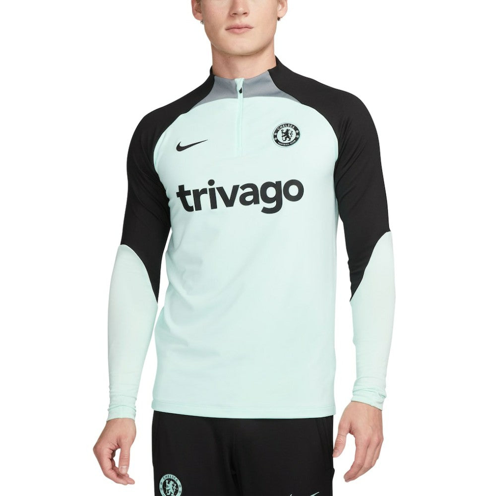 Chelsea Strike Drill 2023/24 Performance Quarter-Zip Long Sleeve Top