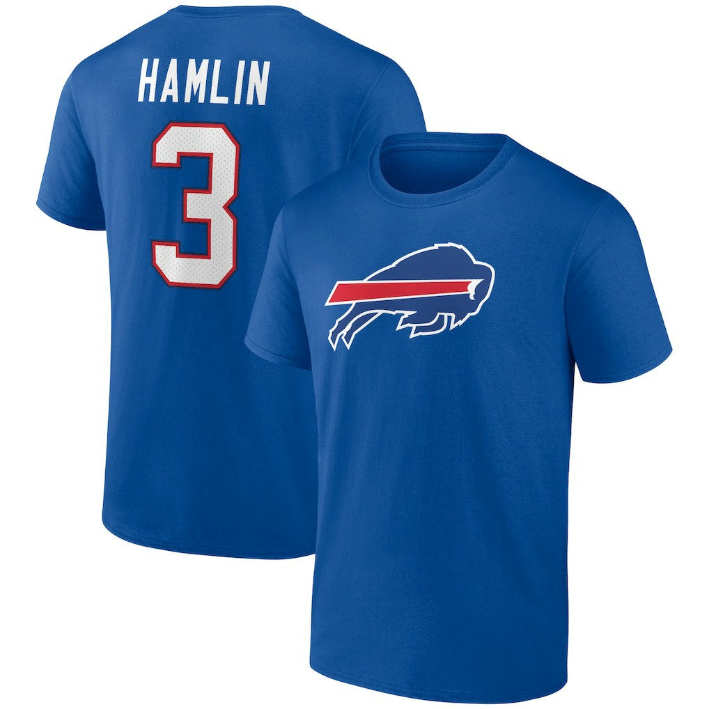 Buffalo Bills Damar Hamlin  Icon Name & Number T-Shirt | NFL Online