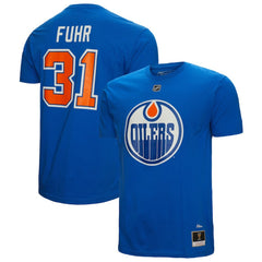 Grant Fuhr Edmonton Oilers Mitchell & Ness Name & Number T-Shirt -  NHL T-shirts