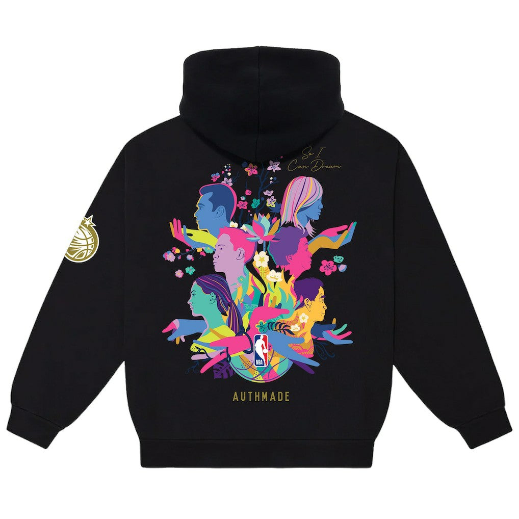 Black Orlando Magic AUTHMADE x NBA Unisex AAPI Dreamers Pullover Hoodie | NBA