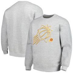 Heather Gray Phoenix Suns Stadium Essentials Unisex Element Logo Pop Pullover Sweatshirt | NBA
