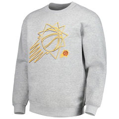 Heather Gray Phoenix Suns Stadium Essentials Unisex Element Logo Pop Pullover Sweatshirt | NBA