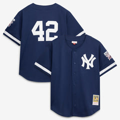 Mariano Rivera New York Yankees Mitchell & Ness Cooperstown Collection Mesh Batting Practice Button-Up Jersey - MLB Jerseys