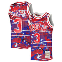 Red Allen Iverson Philadelphia 76ers 1996/97 Hardwood Classics Lunar New Year Swingman Jersey | NBA