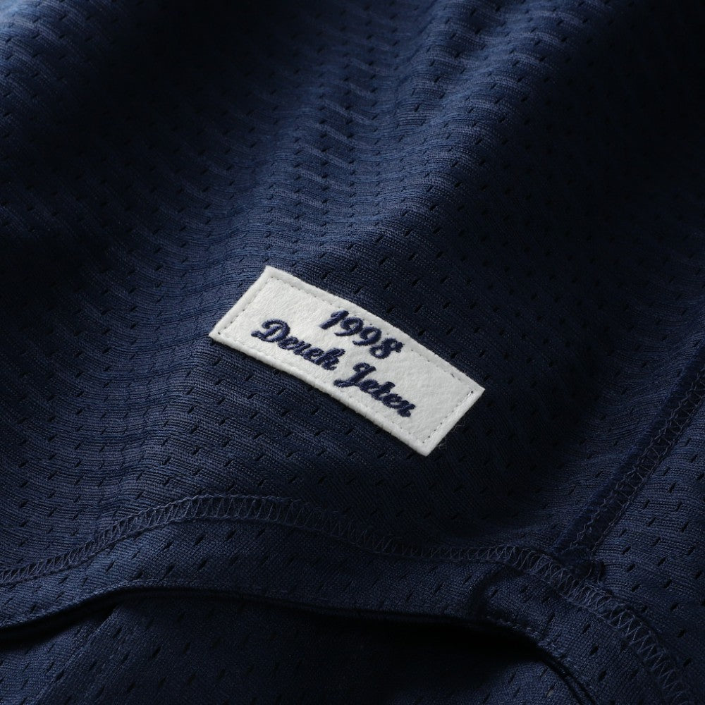 Derek Jeter New York Yankees Mitchell & Ness Cooperstown Collection Mesh Batting Practice Button-Up Jersey - MLB Jerseys