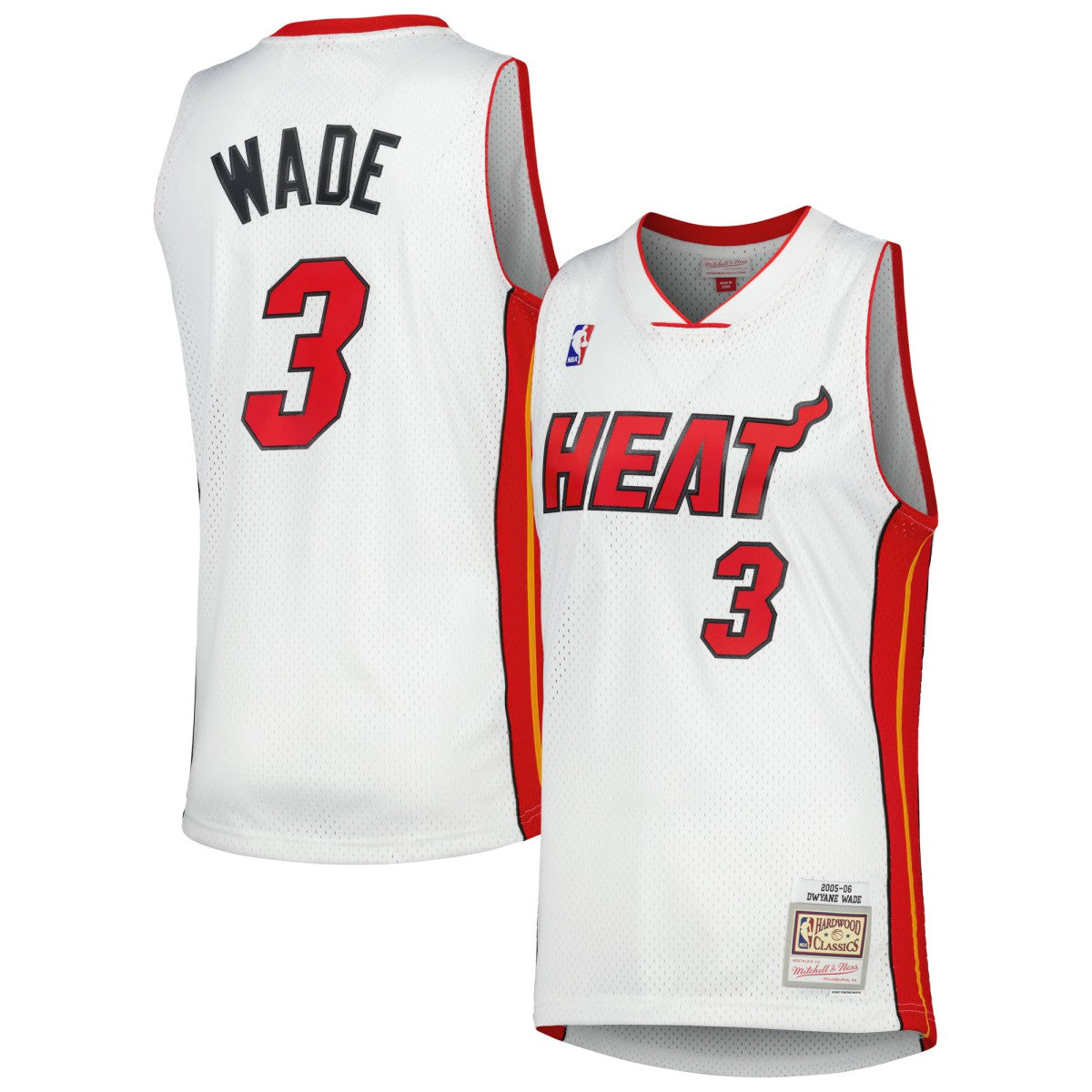 White Dwyane Wade Miami Heat 2005/06 Hardwood Classics Swingman Jersey | NBA