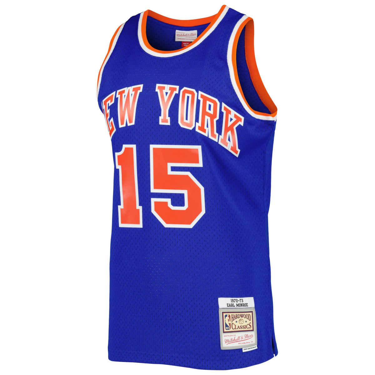 Blue Earl Monroe New York Knicks 1972/73 Hardwood Classics Swingman Jersey | NBA