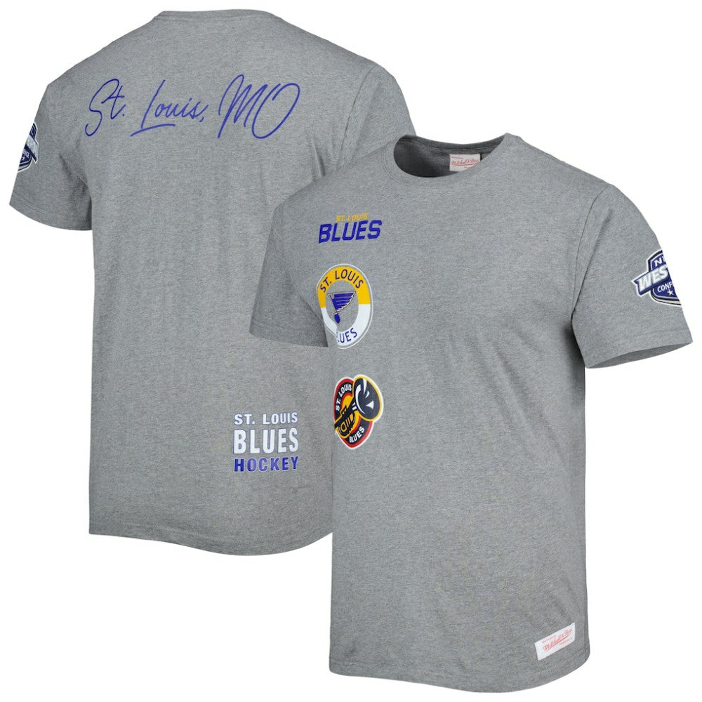 St. Louis Blues Mitchell & Ness City Collection T-Shirt -  NHL T-shirts