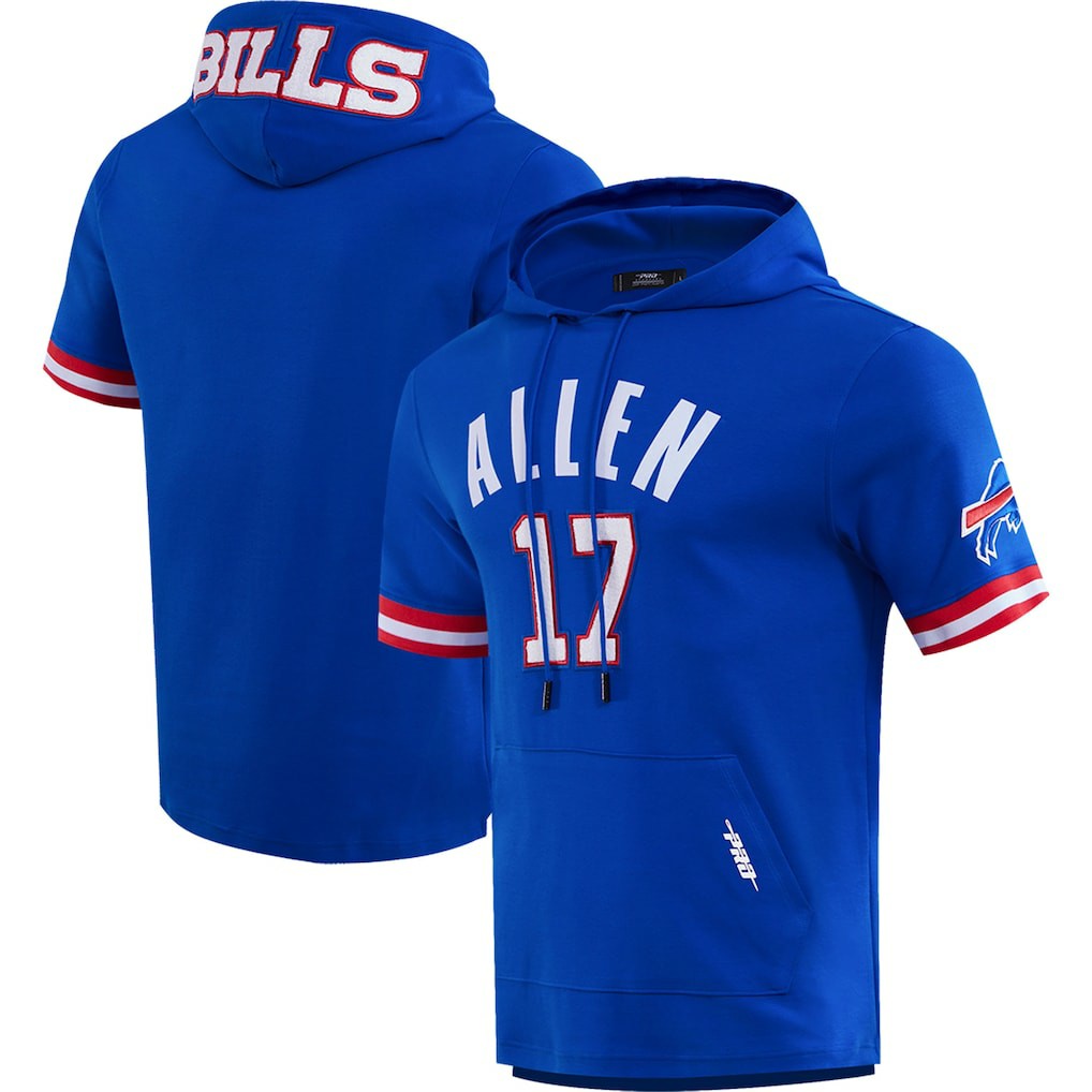Buffalo Bills Josh Allen  Pro Standard Player Name & Number Hoodie T-Shirt | NFL Near me