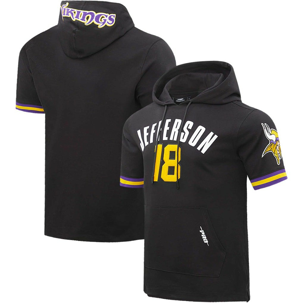 Minnesota Vikings Justin Jefferson  Pro Standard Player Name & Number Hoodie T-Shirt | NFL Near me