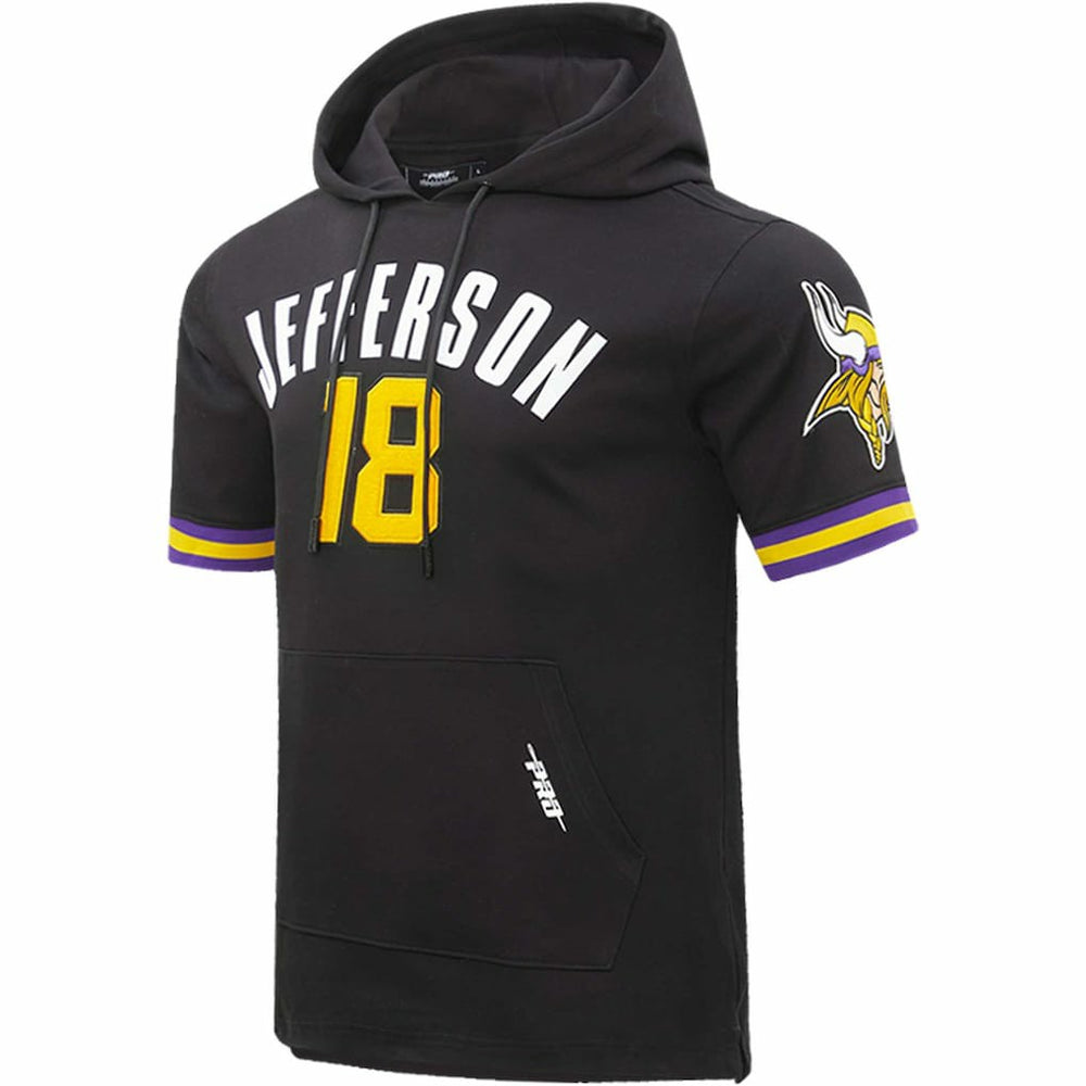 Minnesota Vikings Justin Jefferson  Pro Standard Player Name & Number Hoodie T-Shirt | NFL Near me