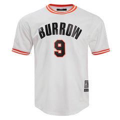 Cincinnati Bengals Joe Burrow  Pro Standard Player Name & Number Mesh T-Shirt | NFL Hot