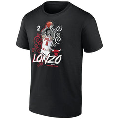 Black Lonzo Ball Chicago Bulls Competitor T-Shirt sale | NBA