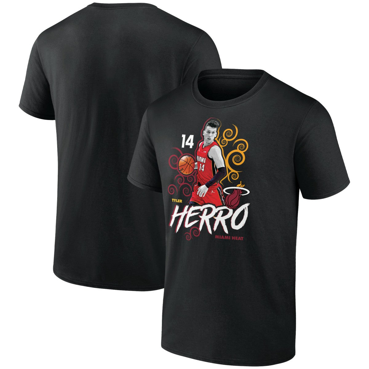 Black Tyler Herro Miami Heat Competitor T-Shirt | NBA
