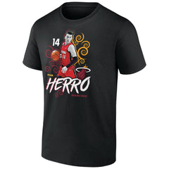 Black Tyler Herro Miami Heat Competitor T-Shirt | NBA