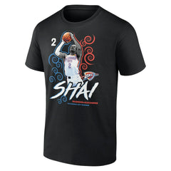 Black Shai Gilgeous-Alexander Oklahoma City Thunder Competitor T-Shirt | NBA