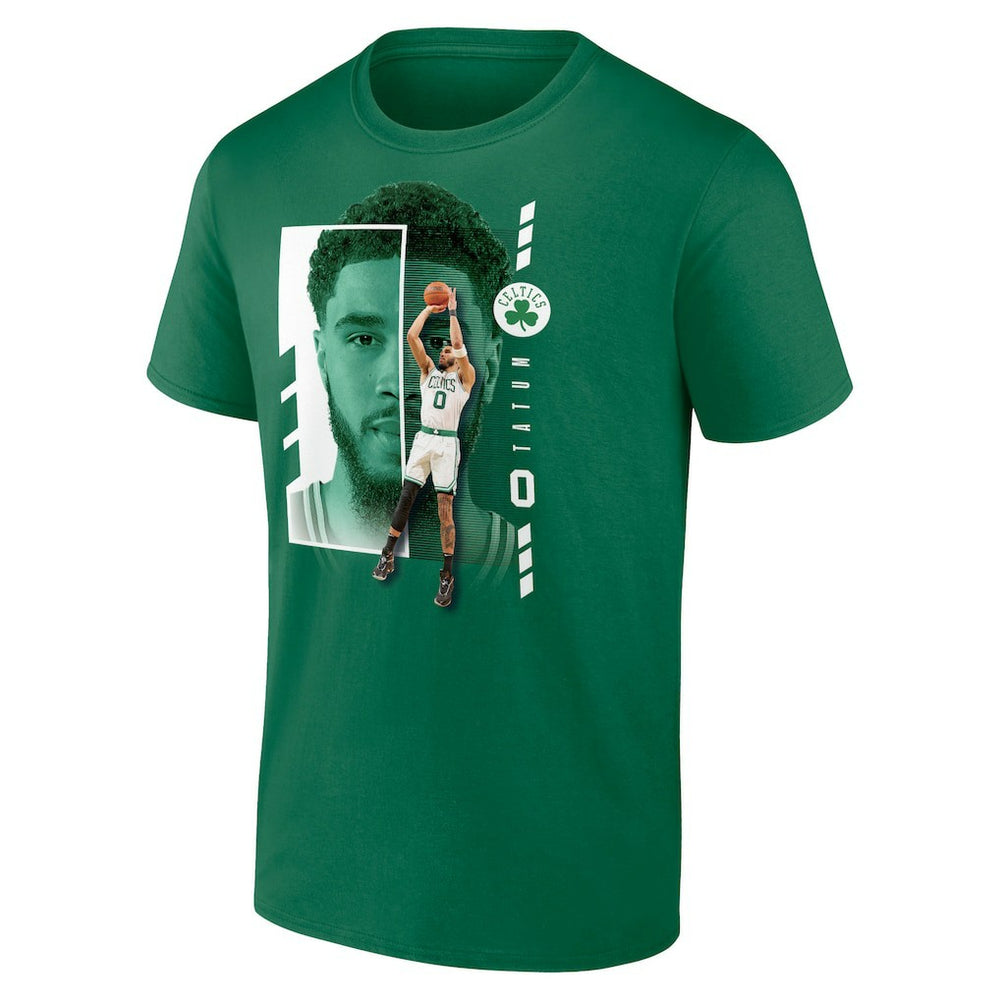 Green Jayson Tatum Boston Celtics Jump Pass T-Shirt | NBA
