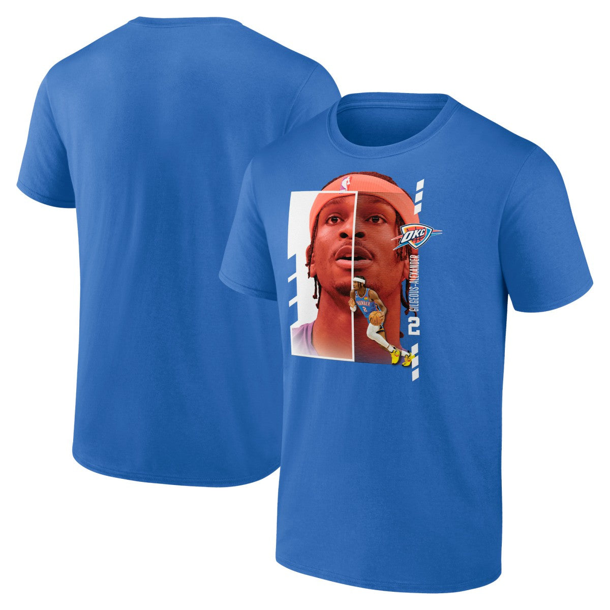 Blue Shai Gilgeous-Alexander Oklahoma City Thunder Player Name & Number Jump Pass T-shirt | NBA