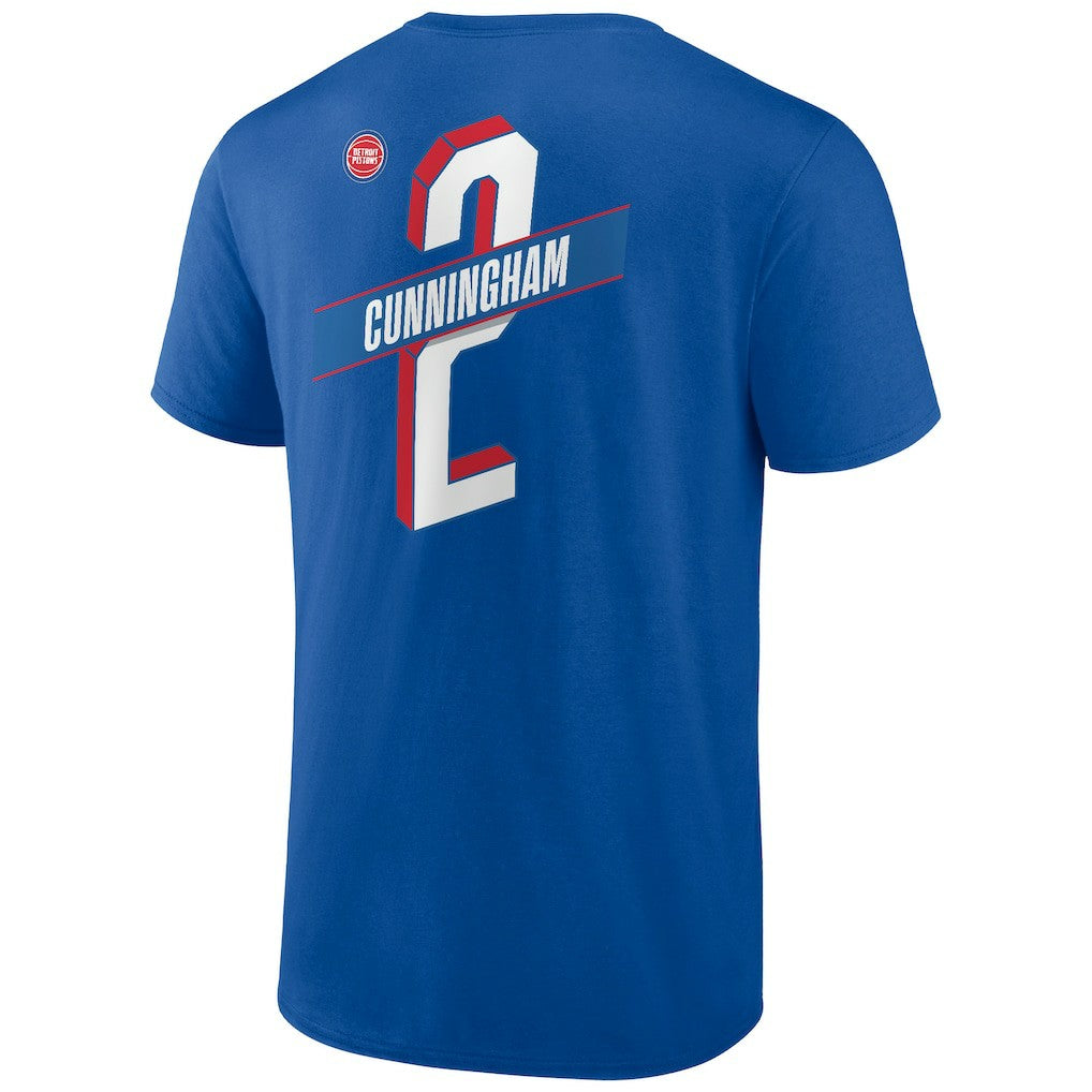 Royal Cade Cunningham Detroit Pistons Full-Court Press Name & Number T-Shirt sale | NBA