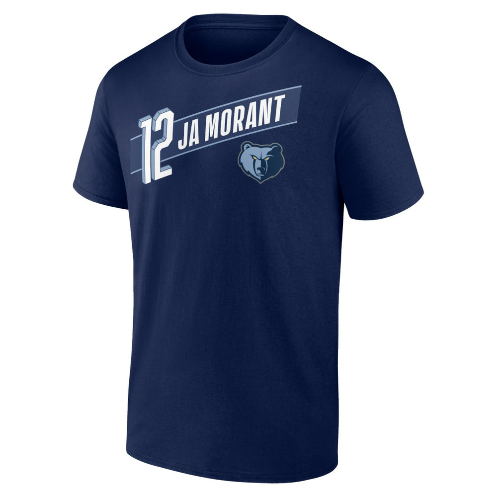 Navy Ja Morant Memphis Grizzlies Full-Court Press Name & Number T-Shirt | NBA