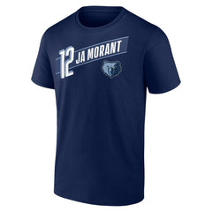 Navy Ja Morant Memphis Grizzlies Full-Court Press Name & Number T-Shirt | NBA