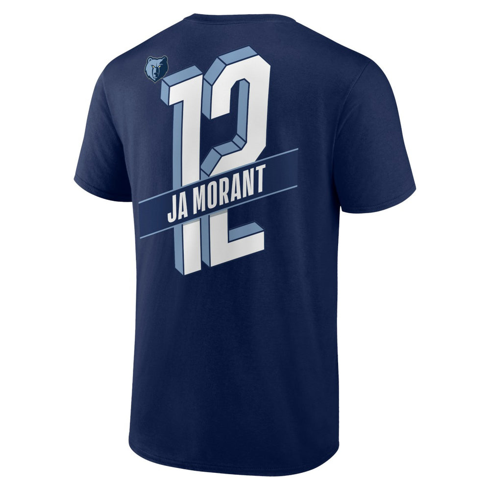 Navy Ja Morant Memphis Grizzlies Full-Court Press Name & Number T-Shirt | NBA