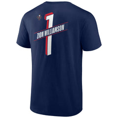 Navy Zion Williamson New Orleans Pelicans Full-Court Press Name & Number T-Shirt | NBA