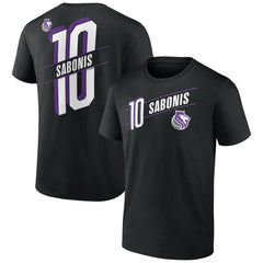 Black Domantas Sabonis Sacramento Kings Full-Court Press Name & Number T-Shirt | NBA